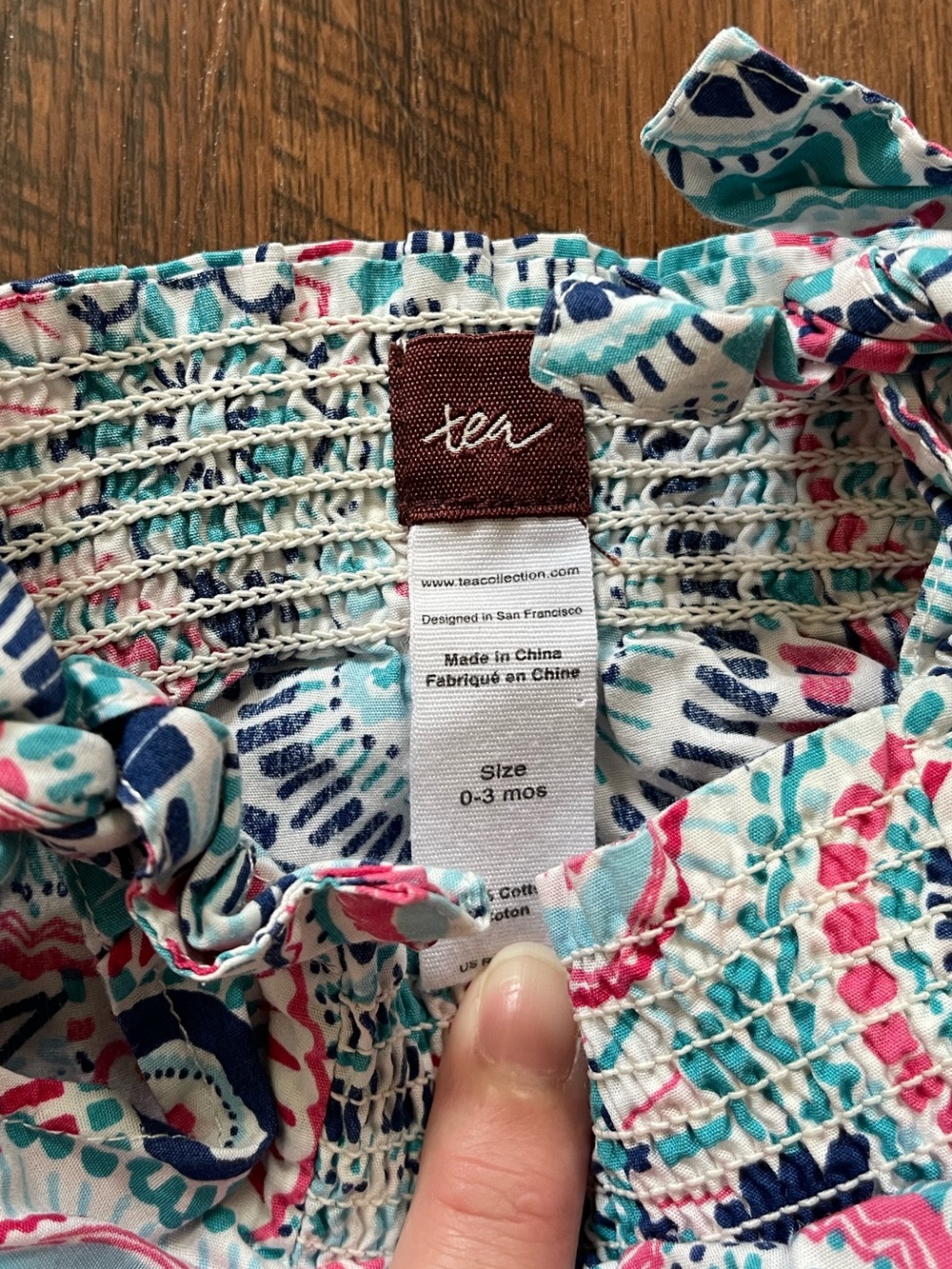 Tea Fireworks Print Baby Romper - Picture 5 of 5